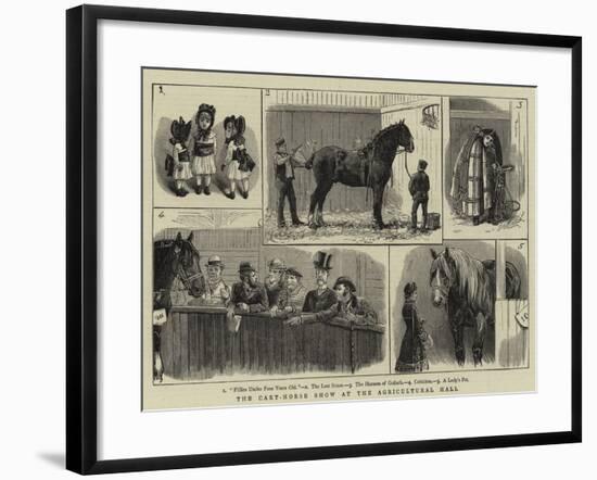 The Cart-Horse Show at the Agricultural Hall-null-Framed Giclee Print