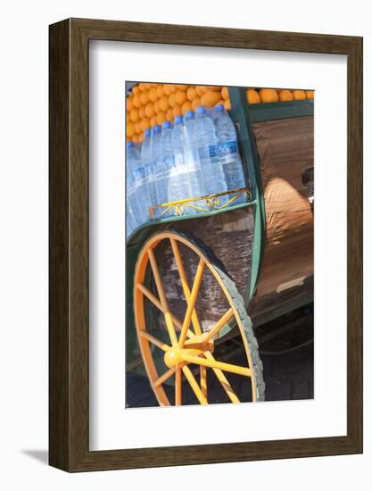 The Cart of an Orange Juice Seller in Jemaa El Fna, Marrakesh, Morocco, North Africa, Africa-Charlie Harding-Framed Photographic Print