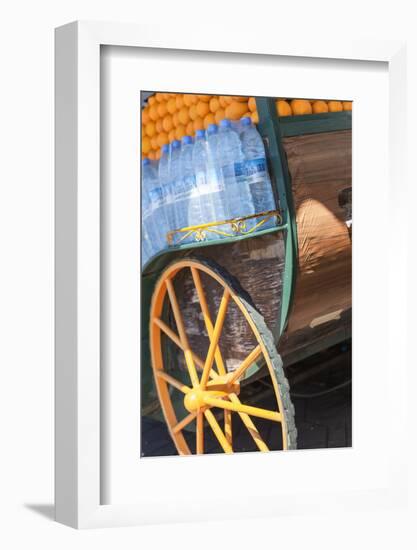 The Cart of an Orange Juice Seller in Jemaa El Fna, Marrakesh, Morocco, North Africa, Africa-Charlie Harding-Framed Photographic Print