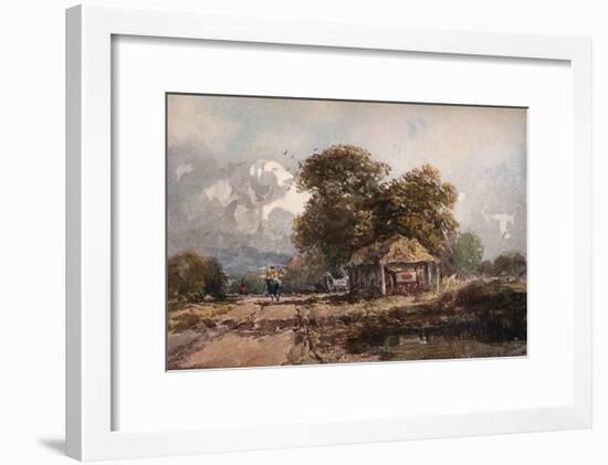 'The Cart Shed', 1841-David Cox the elder-Framed Giclee Print