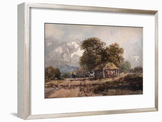 'The Cart Shed', 1841-David Cox the elder-Framed Giclee Print