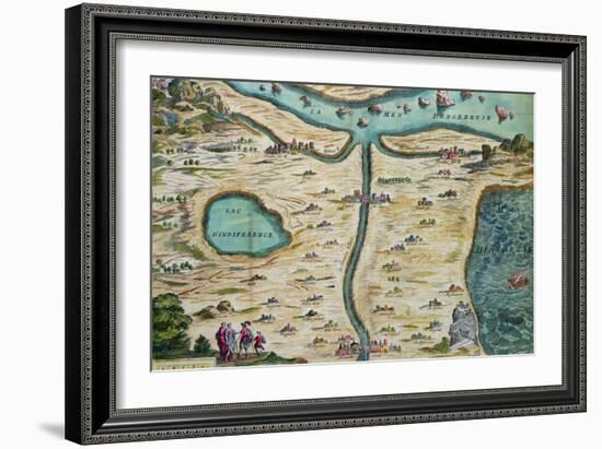 The "Carte De Tendre," a Map of an Imaginary Country-null-Framed Giclee Print