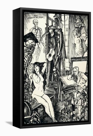 The Cartoonist - Stage Vi, C1920-Edmund Joseph Sullivan-Framed Premier Image Canvas