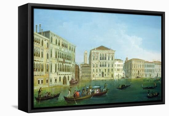 The Casa Foscari and the Palazzo Balbi, from the Grand Canal, Venice-Giuseppe Bernardino Bison-Framed Premier Image Canvas