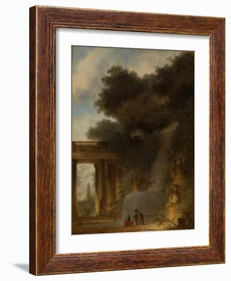 The Cascade, c.1775-Jean-Honore Fragonard-Framed Giclee Print