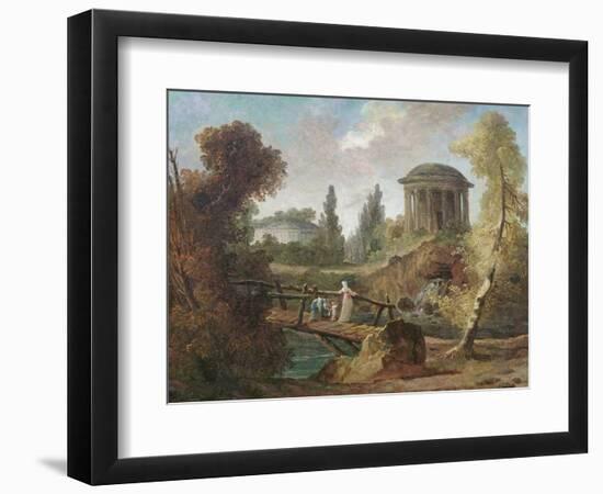 The Cascades at Tivoli, C.1775-Hubert Robert-Framed Giclee Print