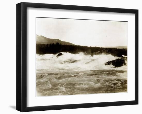 The Cascades, Columbia River, 1916-Asahel Curtis and Walter Miller-Framed Giclee Print