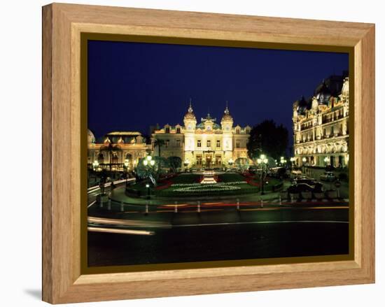 The Casino and Hotel De Paris by Night, Monte Carlo, Monaco-Ruth Tomlinson-Framed Premier Image Canvas