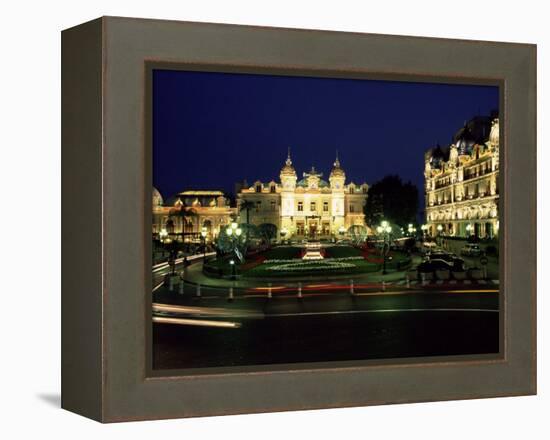 The Casino and Hotel De Paris by Night, Monte Carlo, Monaco-Ruth Tomlinson-Framed Premier Image Canvas