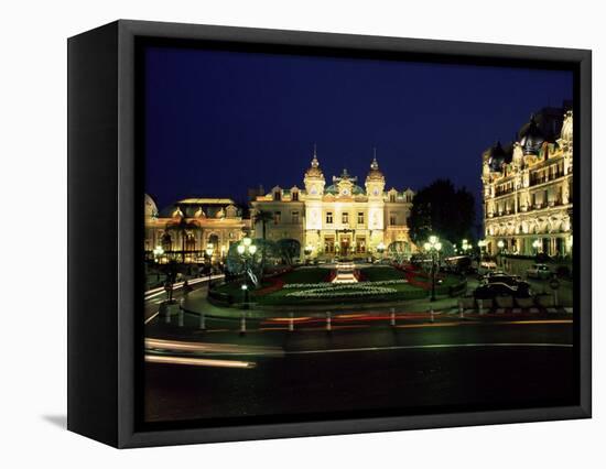 The Casino and Hotel De Paris by Night, Monte Carlo, Monaco-Ruth Tomlinson-Framed Premier Image Canvas