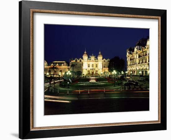 The Casino and Hotel De Paris by Night, Monte Carlo, Monaco-Ruth Tomlinson-Framed Photographic Print