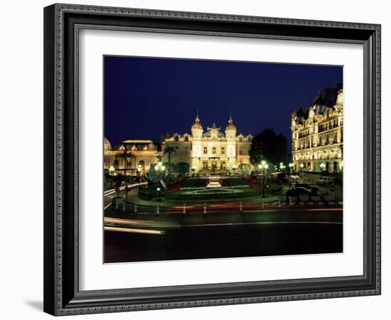 The Casino and Hotel De Paris by Night, Monte Carlo, Monaco-Ruth Tomlinson-Framed Photographic Print