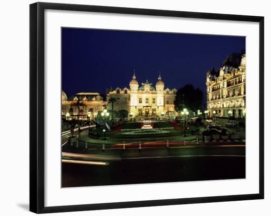 The Casino and Hotel De Paris by Night, Monte Carlo, Monaco-Ruth Tomlinson-Framed Photographic Print