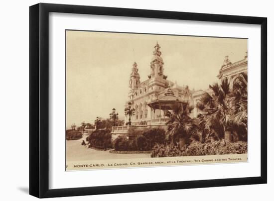 The Casino and Theatre, Monte Carlo-null-Framed Photographic Print