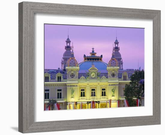 The Casino, West Front, Monte Carlo, Monaco, Europe-Ruth Tomlinson-Framed Photographic Print