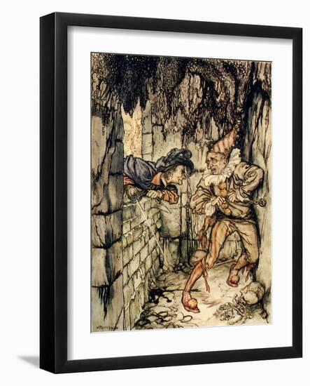 The Cask of Amontillado' by Edgar Allan Poe-Arthur Rackham-Framed Giclee Print