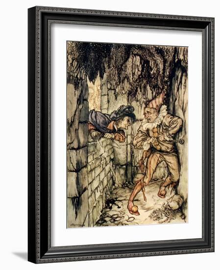 The Cask of Amontillado' by Edgar Allan Poe-Arthur Rackham-Framed Giclee Print