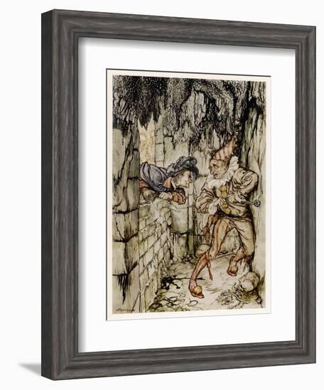 The Cask of Amontillado-Arthur Rackham-Framed Art Print