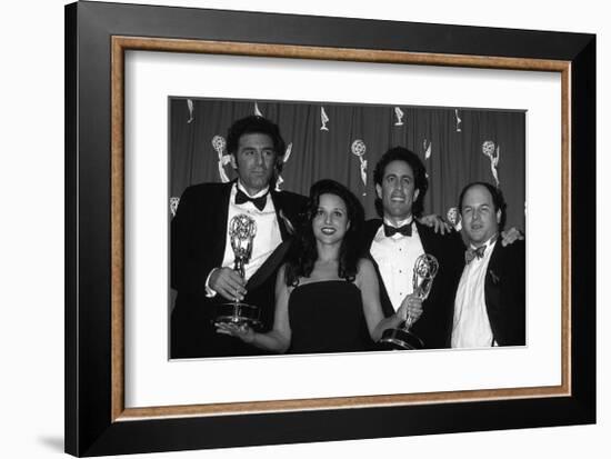 The Cast of Seinfeld with Awards-null-Framed Art Print