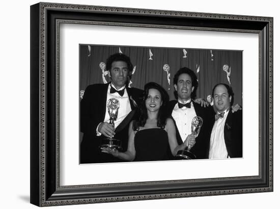 The Cast of Seinfeld with Awards-null-Framed Art Print