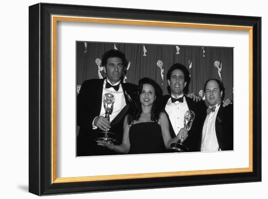 The Cast of Seinfeld with Awards-null-Framed Art Print