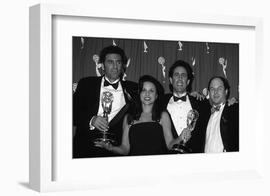 The Cast of Seinfeld with Awards-null-Framed Art Print