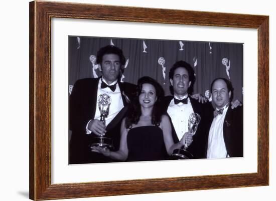 The Cast of Seinfeld with Awards-null-Framed Art Print