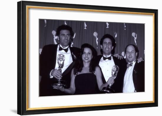 The Cast of Seinfeld with Awards-null-Framed Art Print