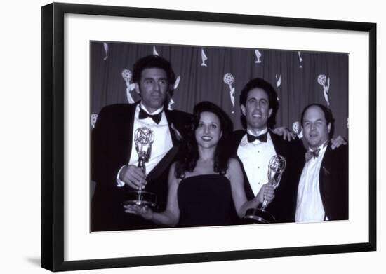 The Cast of Seinfeld with Awards-null-Framed Art Print