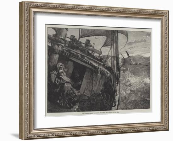 The Castaway Smack Columbine, Elizabeth Mouat Lashed to the Deck-William Heysham Overend-Framed Giclee Print