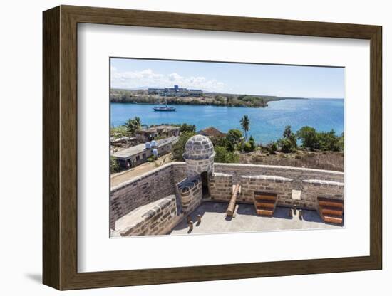 The Castillo de Jagua fort, erected in 1742 by King Philip V of Spain, near Cienfuegos, Cuba, West -Michael Nolan-Framed Photographic Print