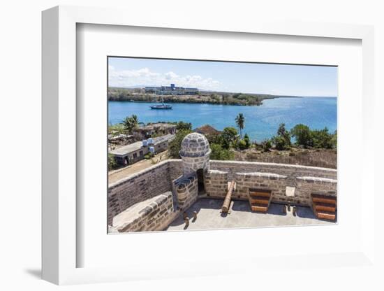 The Castillo de Jagua fort, erected in 1742 by King Philip V of Spain, near Cienfuegos, Cuba, West -Michael Nolan-Framed Photographic Print