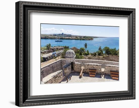 The Castillo de Jagua fort, erected in 1742 by King Philip V of Spain, near Cienfuegos, Cuba, West -Michael Nolan-Framed Photographic Print