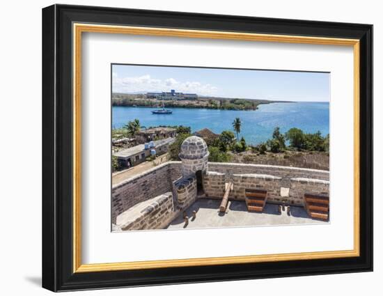 The Castillo de Jagua fort, erected in 1742 by King Philip V of Spain, near Cienfuegos, Cuba, West -Michael Nolan-Framed Photographic Print