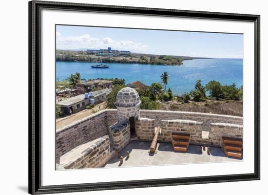 The Castillo de Jagua fort, erected in 1742 by King Philip V of Spain, near Cienfuegos, Cuba, West -Michael Nolan-Framed Photographic Print