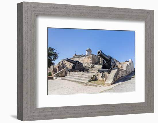 The Castillo de Jagua fort, erected in 1742 by King Philip V of Spain, near Cienfuegos, Cuba, West -Michael Nolan-Framed Photographic Print