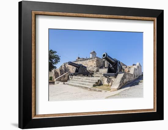 The Castillo de Jagua fort, erected in 1742 by King Philip V of Spain, near Cienfuegos, Cuba, West -Michael Nolan-Framed Photographic Print