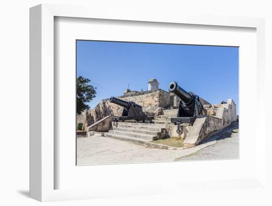 The Castillo de Jagua fort, erected in 1742 by King Philip V of Spain, near Cienfuegos, Cuba, West -Michael Nolan-Framed Photographic Print