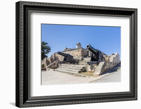 The Castillo de Jagua fort, erected in 1742 by King Philip V of Spain, near Cienfuegos, Cuba, West -Michael Nolan-Framed Photographic Print