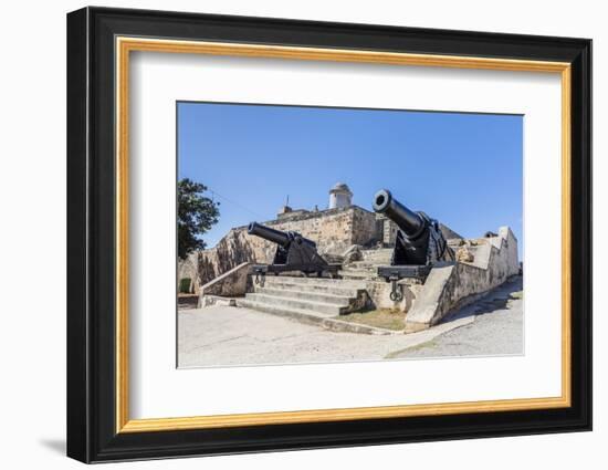 The Castillo de Jagua fort, erected in 1742 by King Philip V of Spain, near Cienfuegos, Cuba, West -Michael Nolan-Framed Photographic Print