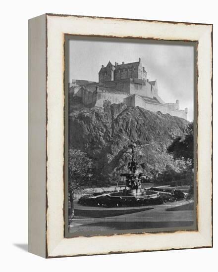 The Castle and Ross Fountain, Edinburgh, 1924-1926-Alfred Hind Robinson-Framed Premier Image Canvas