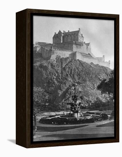 The Castle and Ross Fountain, Edinburgh, 1924-1926-Alfred Hind Robinson-Framed Premier Image Canvas