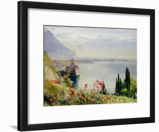 The Castle at Chillon-John William Inchbold-Framed Giclee Print