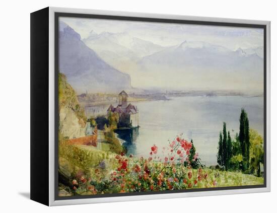 The Castle at Chillon-John William Inchbold-Framed Premier Image Canvas