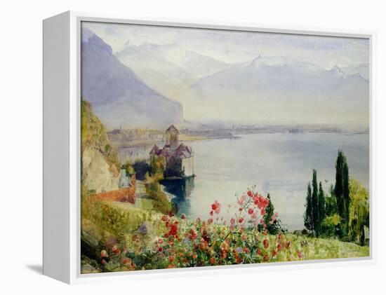 The Castle at Chillon-John William Inchbold-Framed Premier Image Canvas