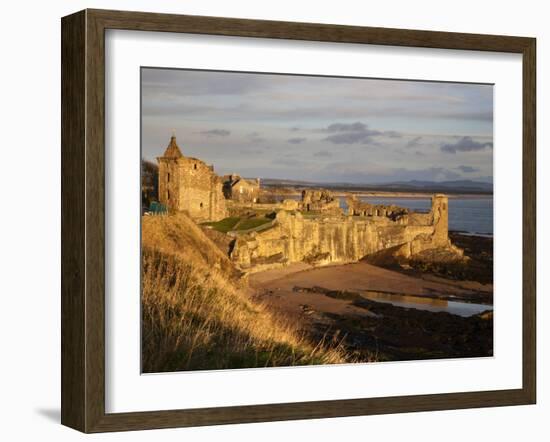 The Castle at Sunrise, St Andrews, Fife, Scotland-Mark Sunderland-Framed Photographic Print