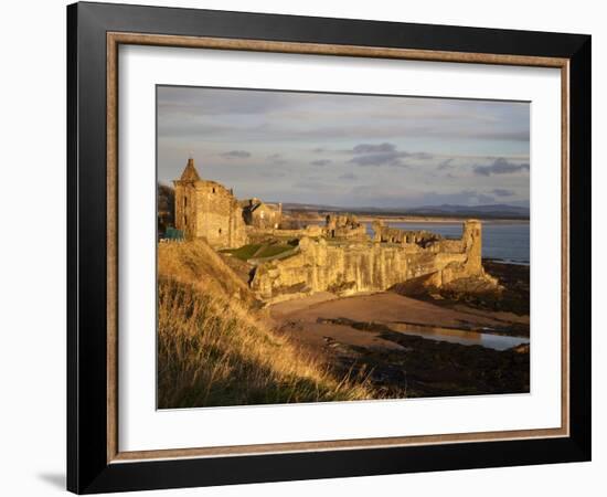 The Castle at Sunrise, St Andrews, Fife, Scotland-Mark Sunderland-Framed Photographic Print
