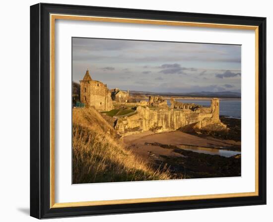 The Castle at Sunrise, St Andrews, Fife, Scotland-Mark Sunderland-Framed Photographic Print