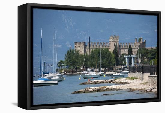 The Castle at Torre Del Benaco, Lake Garda, Italian Lakes, Veneto, Italy, Europe-James Emmerson-Framed Premier Image Canvas