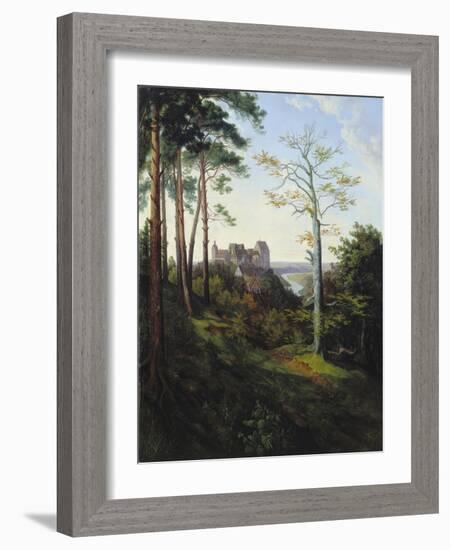 The Castle Colditz, 1828-Ernst Ferdinand Oehme-Framed Giclee Print